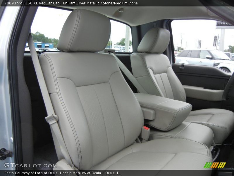 Brilliant Silver Metallic / Stone/Medium Stone 2009 Ford F150 XL Regular Cab