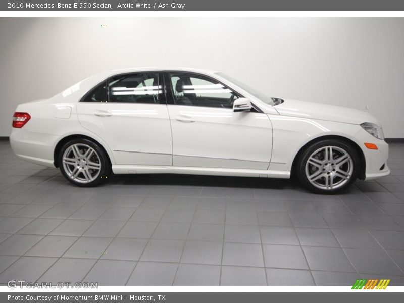 Arctic White / Ash Gray 2010 Mercedes-Benz E 550 Sedan