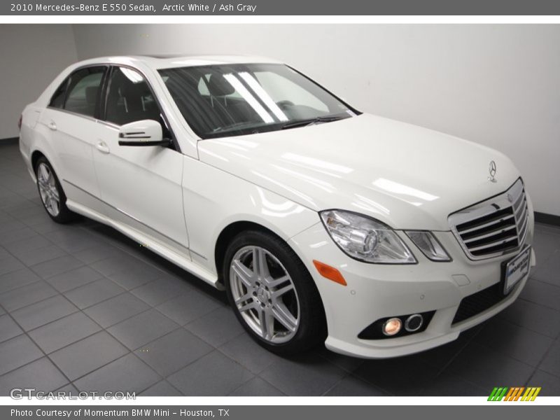 Arctic White / Ash Gray 2010 Mercedes-Benz E 550 Sedan