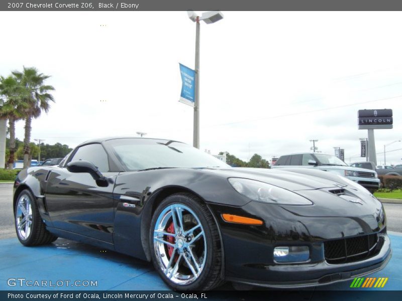 Black / Ebony 2007 Chevrolet Corvette Z06