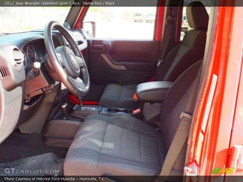 Flame Red / Black 2012 Jeep Wrangler Unlimited Sport S 4x4