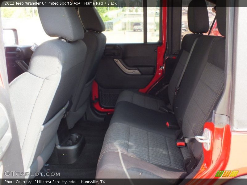 Flame Red / Black 2012 Jeep Wrangler Unlimited Sport S 4x4
