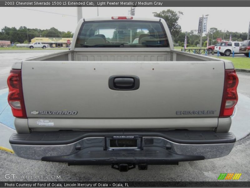 Light Pewter Metallic / Medium Gray 2003 Chevrolet Silverado 1500 LS Extended Cab