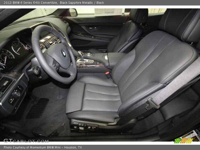  2013 6 Series 640i Convertible Black Interior