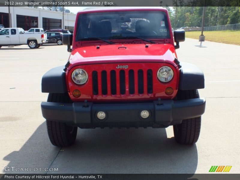 Flame Red / Black 2012 Jeep Wrangler Unlimited Sport S 4x4