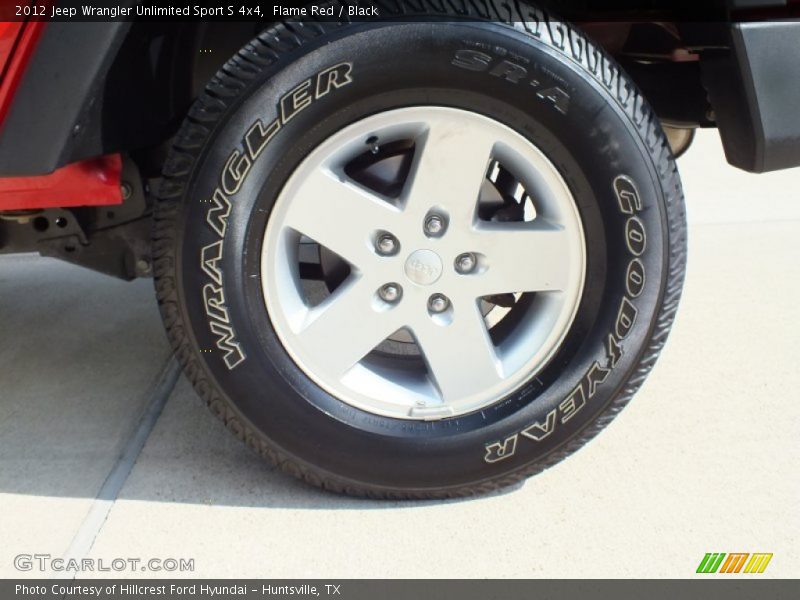 Flame Red / Black 2012 Jeep Wrangler Unlimited Sport S 4x4