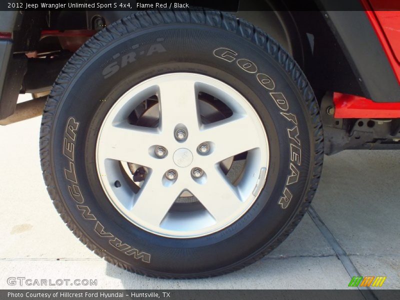 Flame Red / Black 2012 Jeep Wrangler Unlimited Sport S 4x4