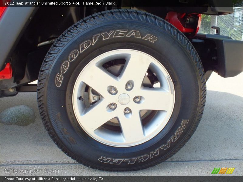 Flame Red / Black 2012 Jeep Wrangler Unlimited Sport S 4x4