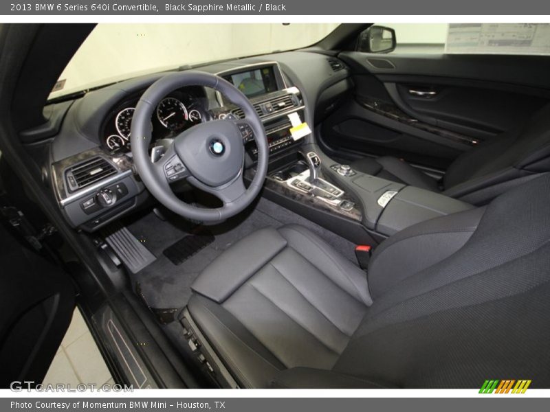 Black Interior - 2013 6 Series 640i Convertible 