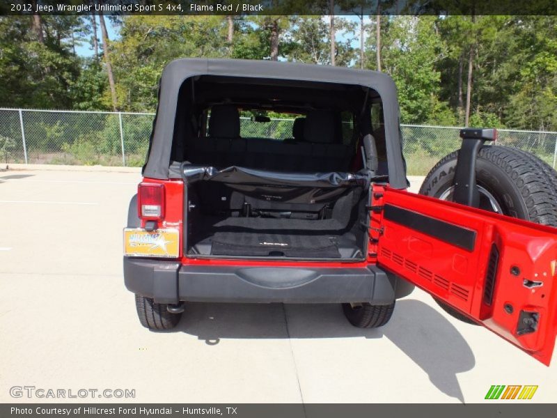 Flame Red / Black 2012 Jeep Wrangler Unlimited Sport S 4x4