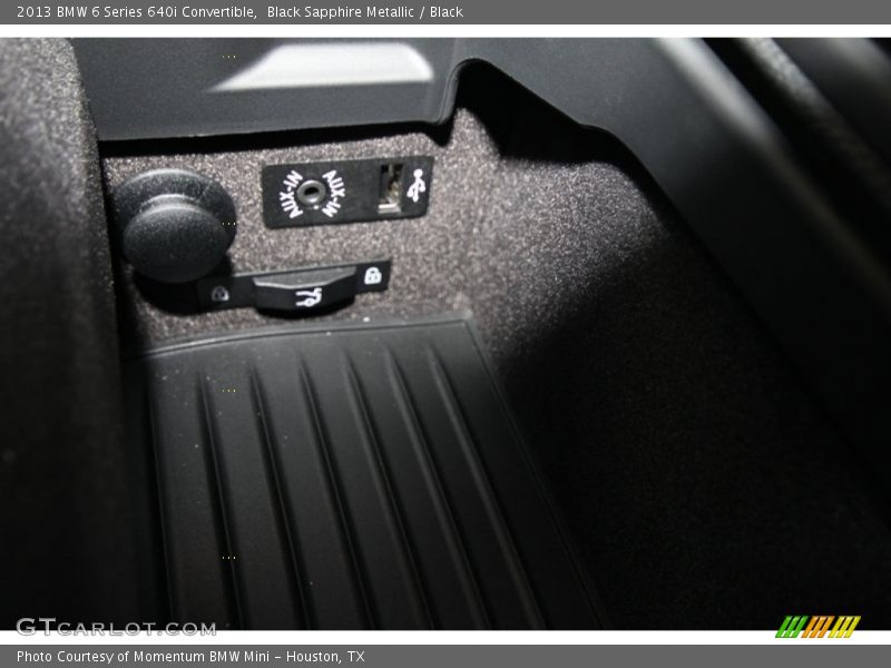 Black Sapphire Metallic / Black 2013 BMW 6 Series 640i Convertible
