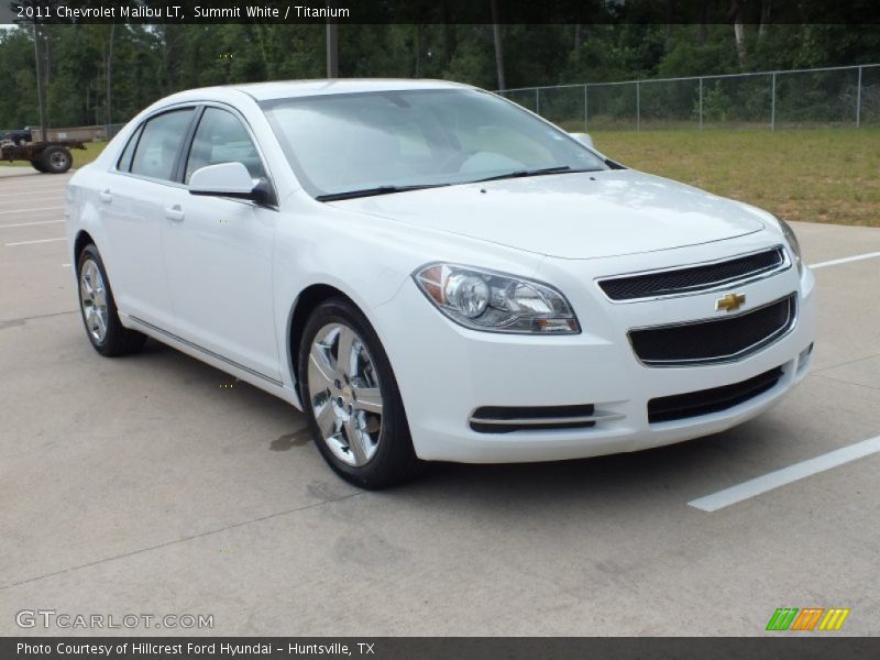 Summit White / Titanium 2011 Chevrolet Malibu LT