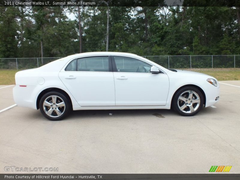 Summit White / Titanium 2011 Chevrolet Malibu LT
