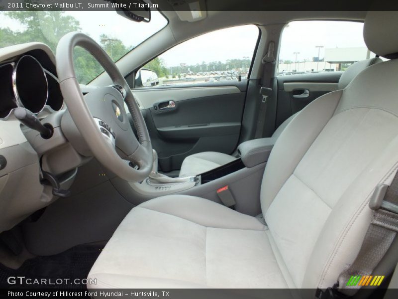 Summit White / Titanium 2011 Chevrolet Malibu LT