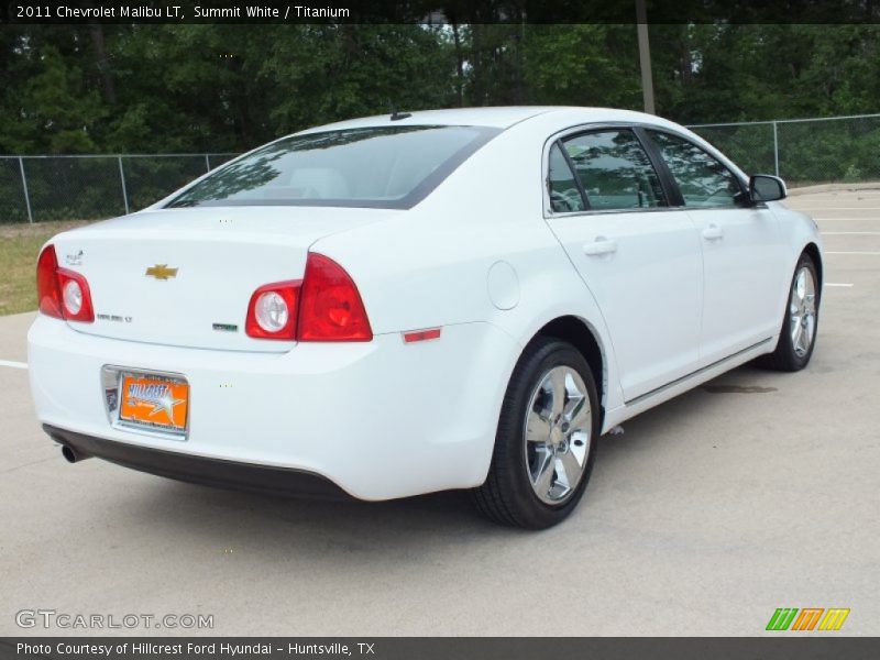 Summit White / Titanium 2011 Chevrolet Malibu LT