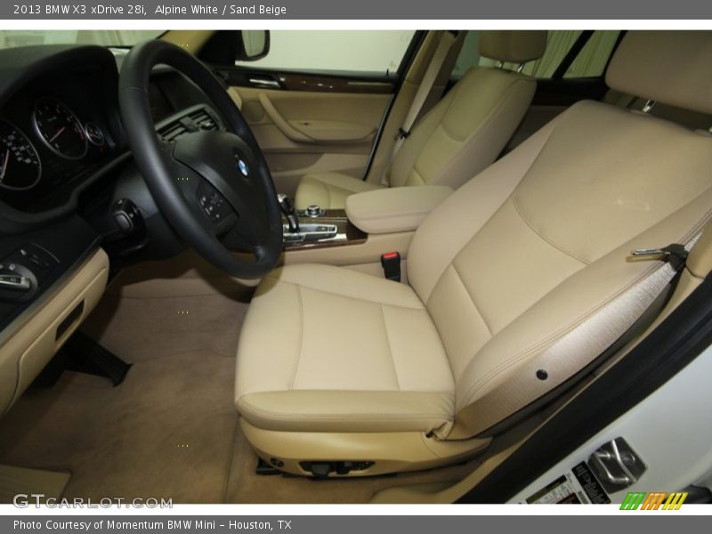 Alpine White / Sand Beige 2013 BMW X3 xDrive 28i