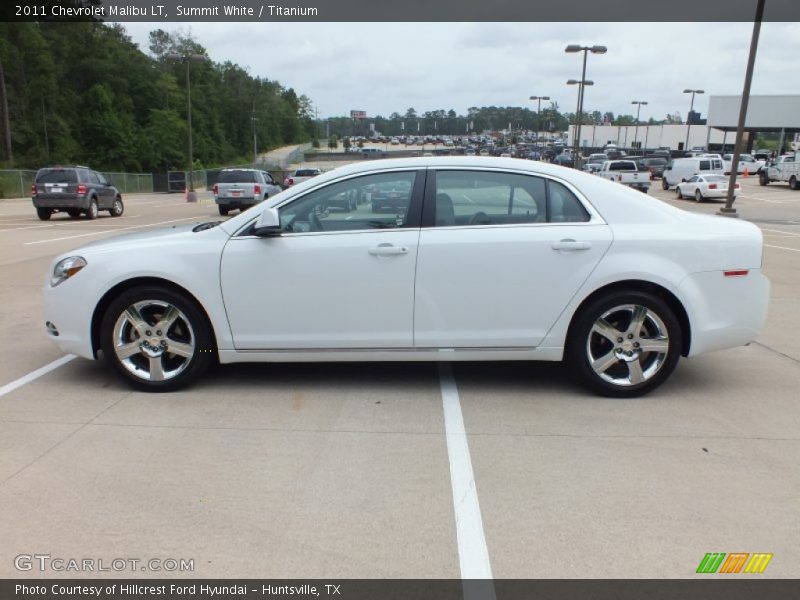 Summit White / Titanium 2011 Chevrolet Malibu LT