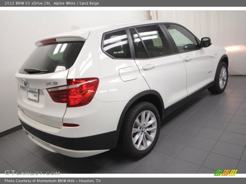 Alpine White / Sand Beige 2013 BMW X3 xDrive 28i