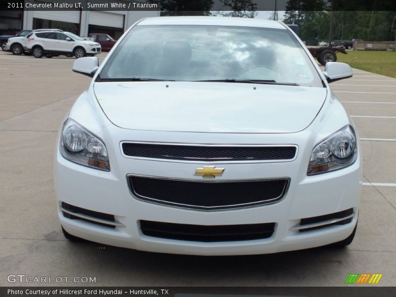 Summit White / Titanium 2011 Chevrolet Malibu LT
