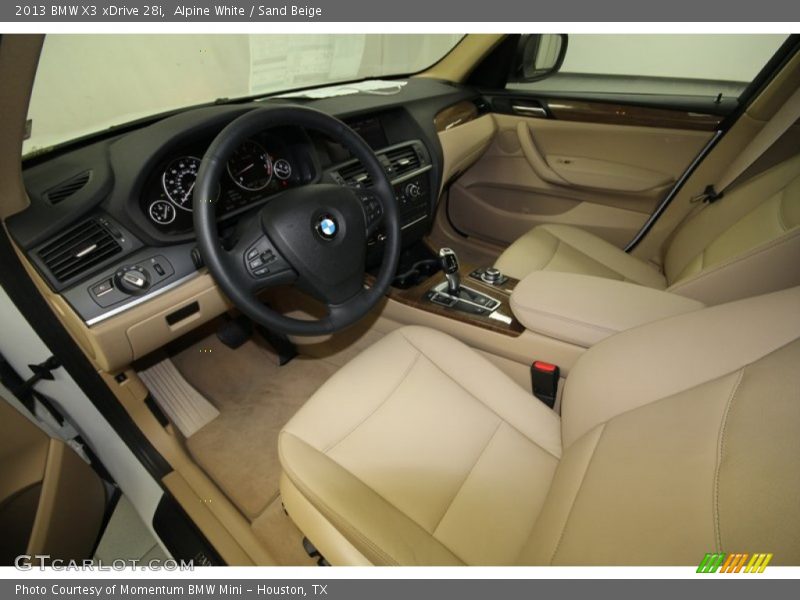 Alpine White / Sand Beige 2013 BMW X3 xDrive 28i