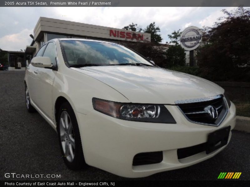 Premium White Pearl / Parchment 2005 Acura TSX Sedan