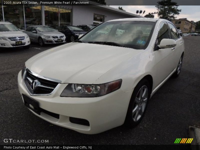 Premium White Pearl / Parchment 2005 Acura TSX Sedan
