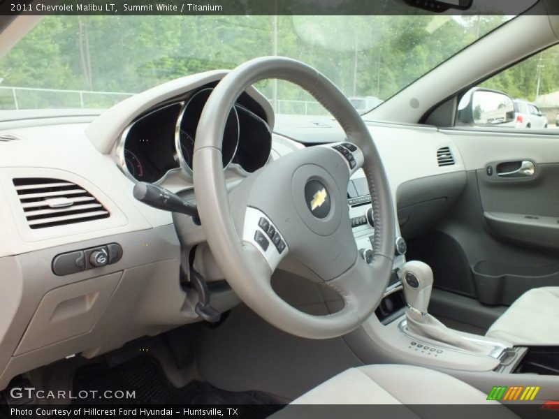 Summit White / Titanium 2011 Chevrolet Malibu LT
