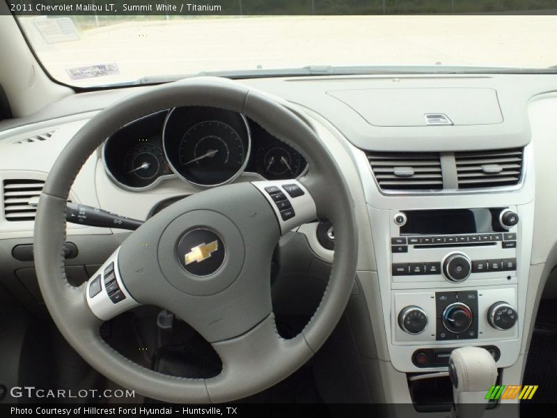 Summit White / Titanium 2011 Chevrolet Malibu LT