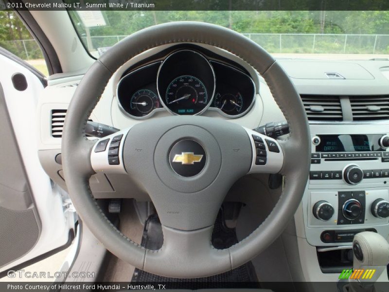Summit White / Titanium 2011 Chevrolet Malibu LT
