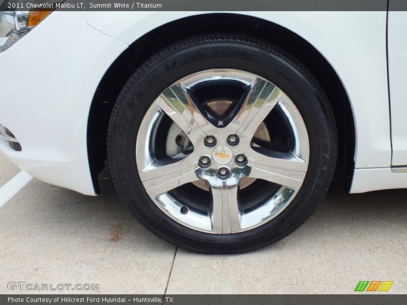 Summit White / Titanium 2011 Chevrolet Malibu LT