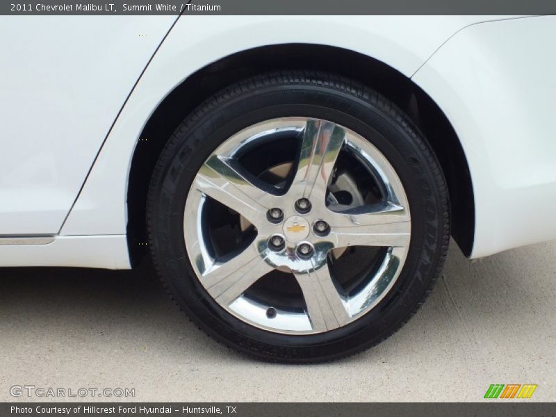 Summit White / Titanium 2011 Chevrolet Malibu LT