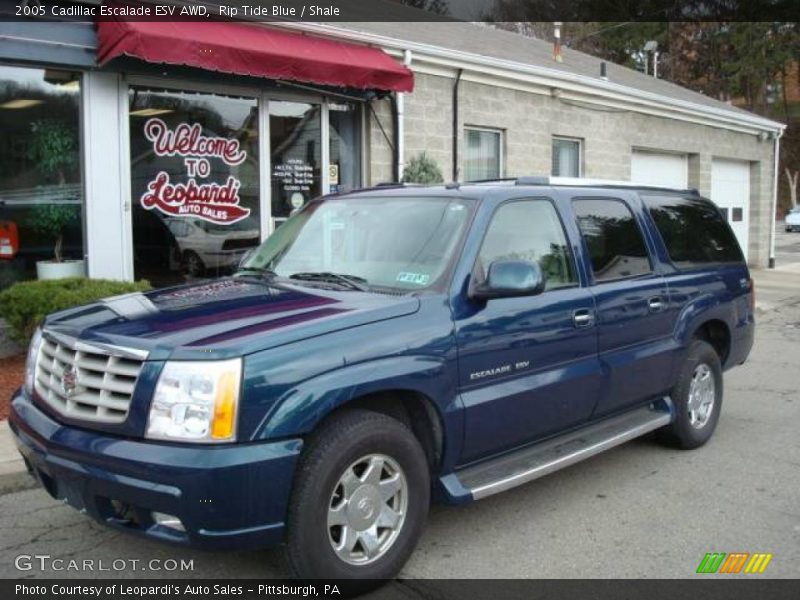Rip Tide Blue / Shale 2005 Cadillac Escalade ESV AWD