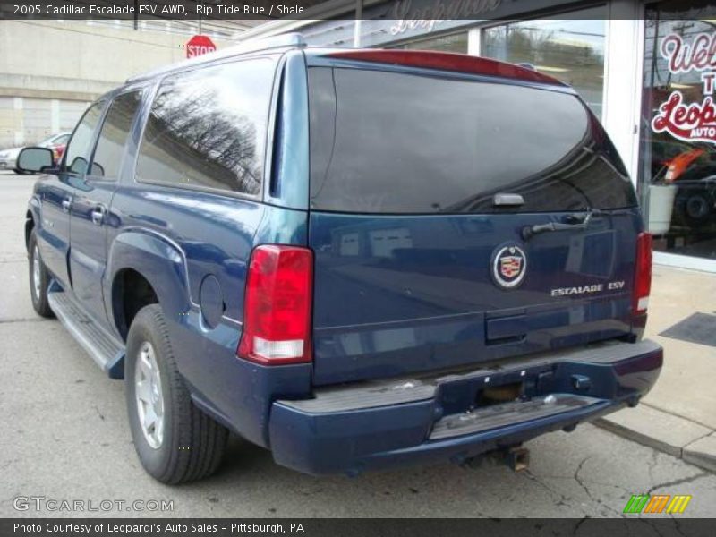 Rip Tide Blue / Shale 2005 Cadillac Escalade ESV AWD