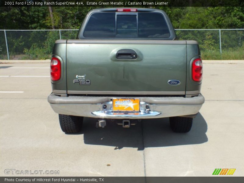 Estate Green Metallic / Castano Brown Leather 2001 Ford F150 King Ranch SuperCrew 4x4