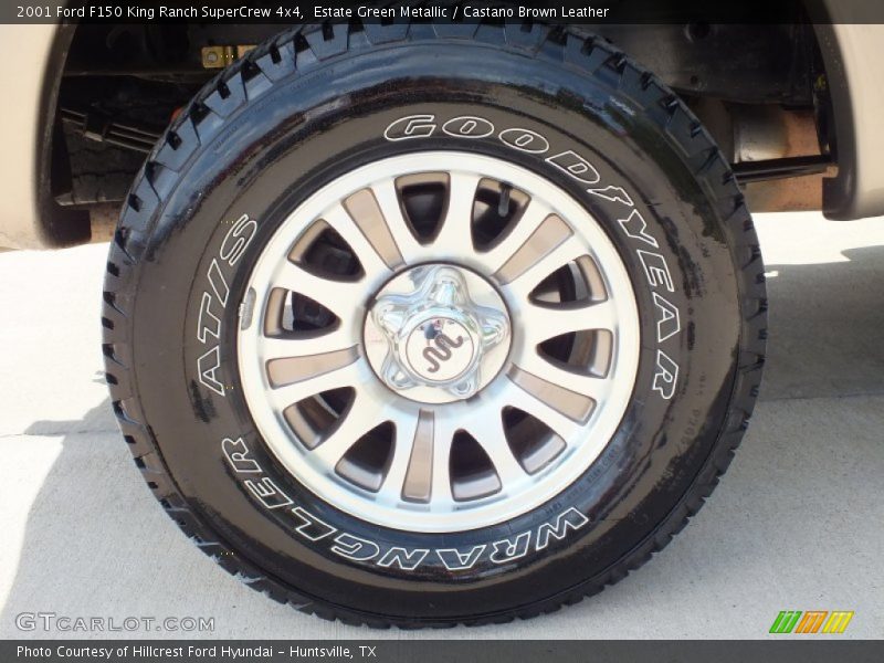 Estate Green Metallic / Castano Brown Leather 2001 Ford F150 King Ranch SuperCrew 4x4