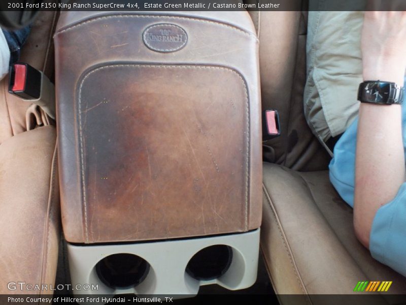 Estate Green Metallic / Castano Brown Leather 2001 Ford F150 King Ranch SuperCrew 4x4