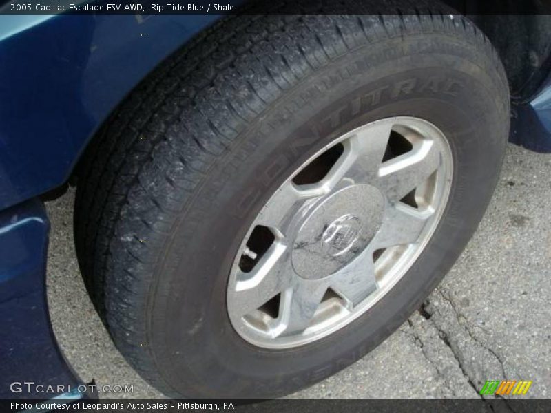 Rip Tide Blue / Shale 2005 Cadillac Escalade ESV AWD