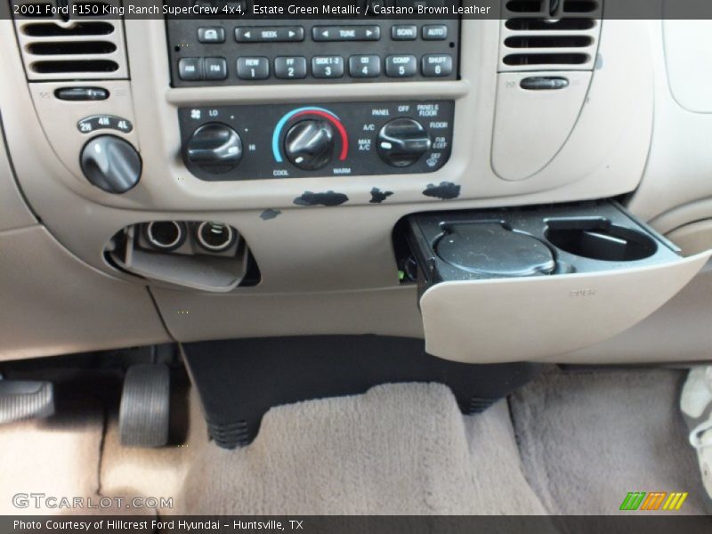 Estate Green Metallic / Castano Brown Leather 2001 Ford F150 King Ranch SuperCrew 4x4