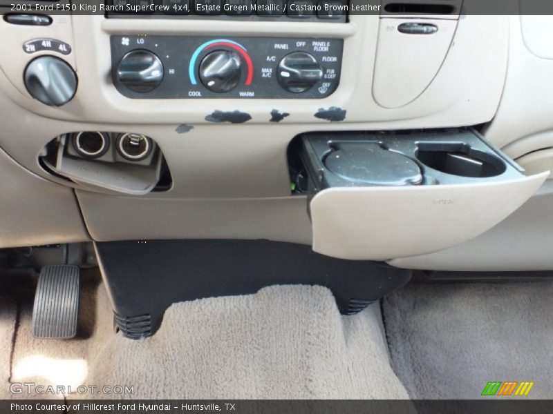 Estate Green Metallic / Castano Brown Leather 2001 Ford F150 King Ranch SuperCrew 4x4