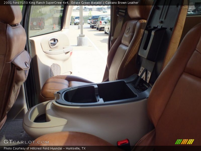 Estate Green Metallic / Castano Brown Leather 2001 Ford F150 King Ranch SuperCrew 4x4
