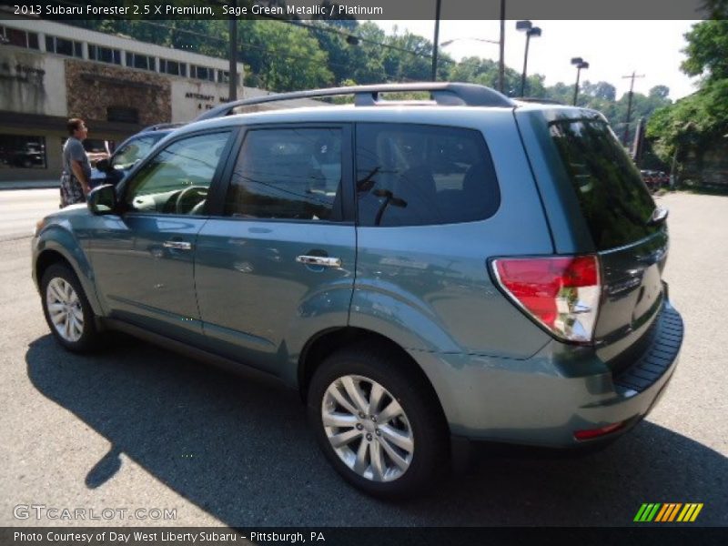 Sage Green Metallic / Platinum 2013 Subaru Forester 2.5 X Premium