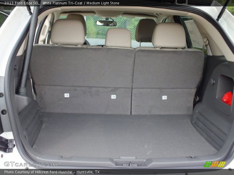 White Platinum Tri-Coat / Medium Light Stone 2013 Ford Edge SEL