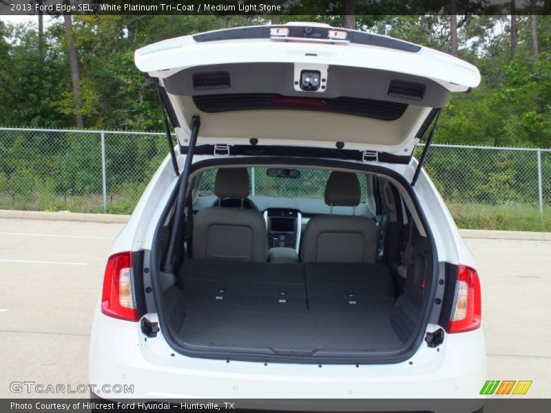White Platinum Tri-Coat / Medium Light Stone 2013 Ford Edge SEL
