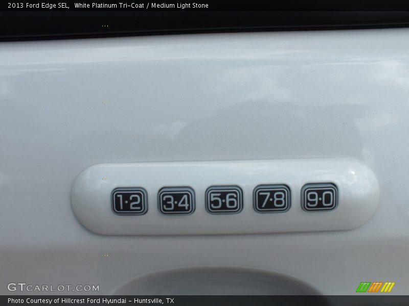 White Platinum Tri-Coat / Medium Light Stone 2013 Ford Edge SEL