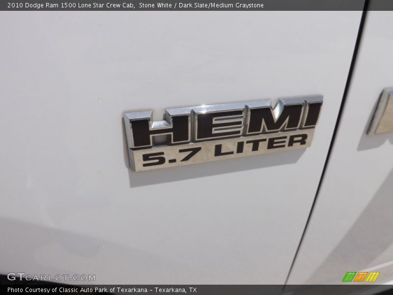 Stone White / Dark Slate/Medium Graystone 2010 Dodge Ram 1500 Lone Star Crew Cab
