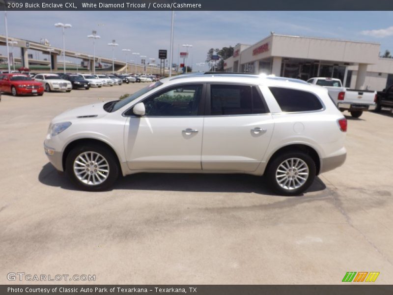 White Diamond Tricoat / Cocoa/Cashmere 2009 Buick Enclave CXL