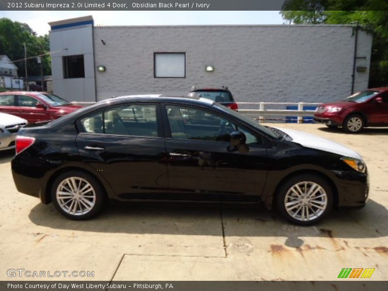 Obsidian Black Pearl / Ivory 2012 Subaru Impreza 2.0i Limited 4 Door