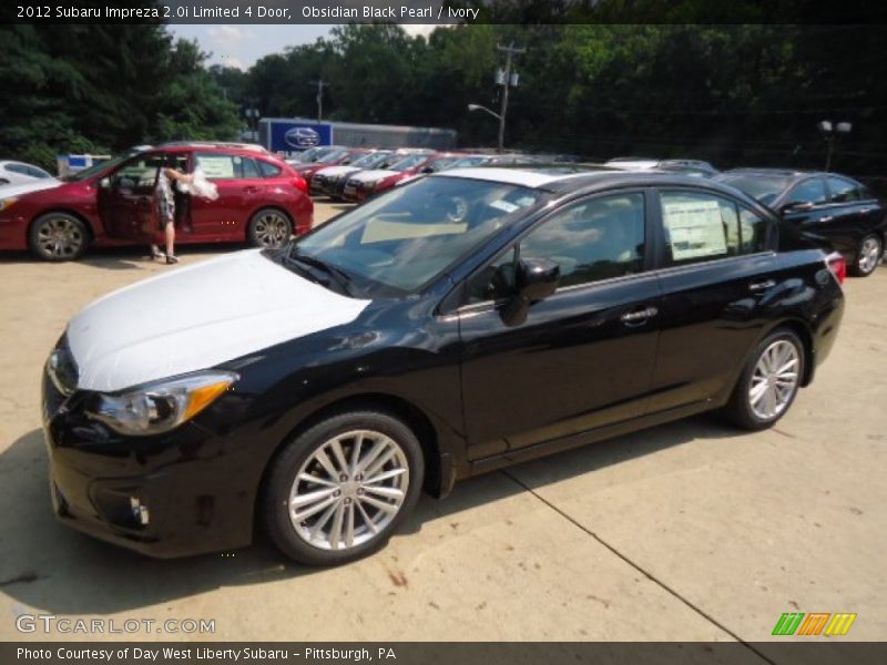 Obsidian Black Pearl / Ivory 2012 Subaru Impreza 2.0i Limited 4 Door
