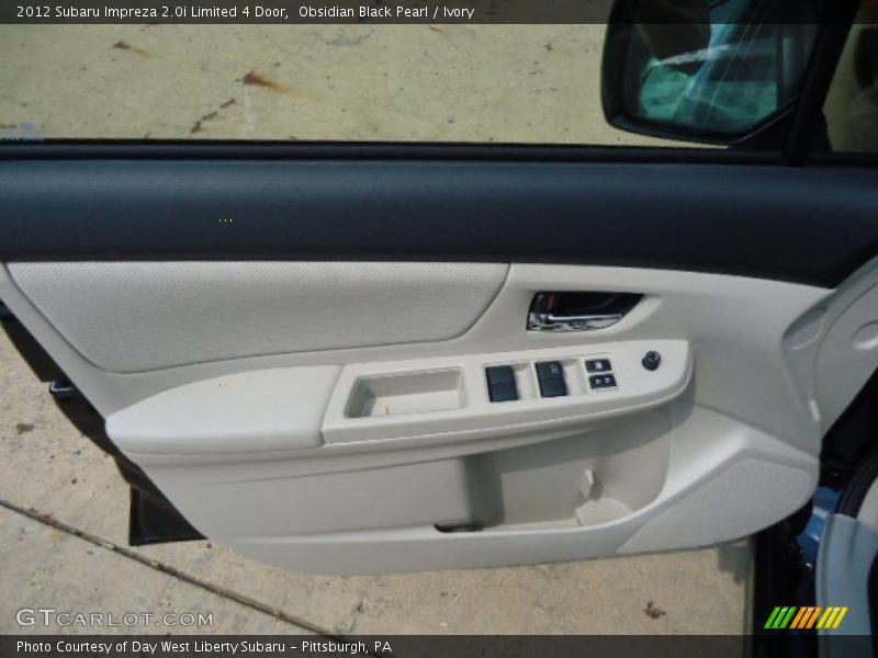 Obsidian Black Pearl / Ivory 2012 Subaru Impreza 2.0i Limited 4 Door