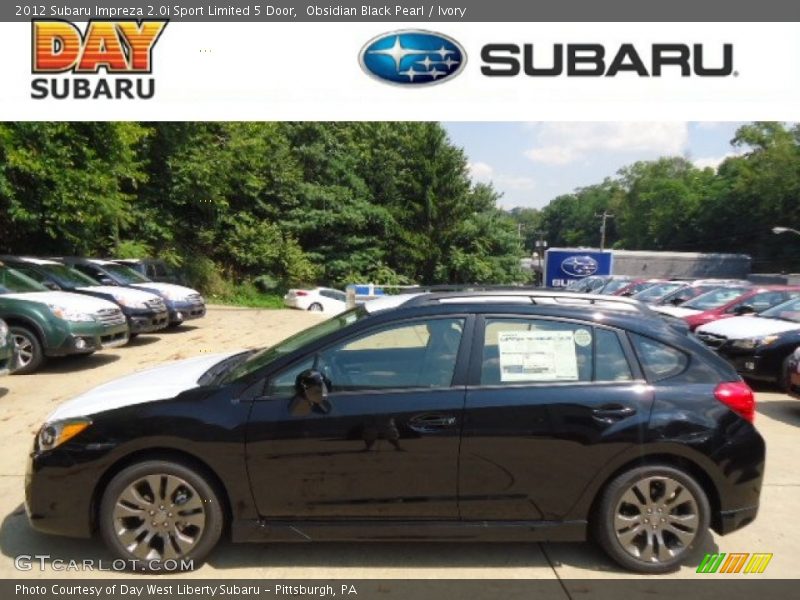 Obsidian Black Pearl / Ivory 2012 Subaru Impreza 2.0i Sport Limited 5 Door
